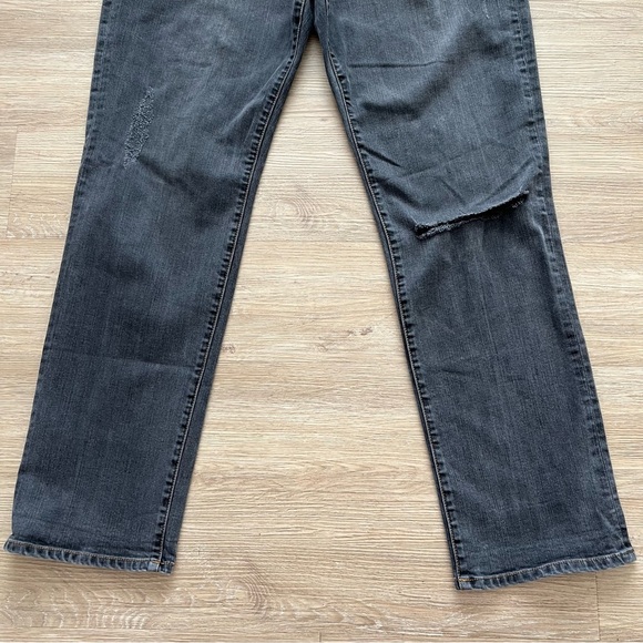 Kut From The Kloth Jeans Catherine Boyfriend Distressed Stretch Washed Black 16 - Picture 3 of 13